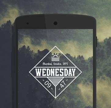 70  Time - KWGT pack 8 تصوير الشاشة