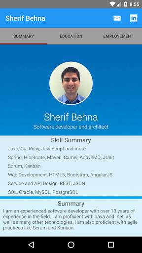 Sherif Behna's Resume screenshot 1