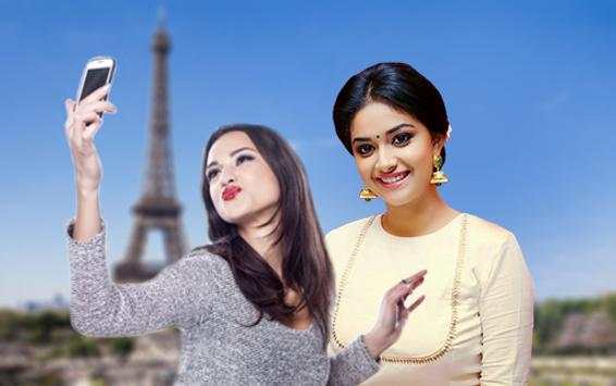Selfie With Keerthi Suresh :Celebrity Photo Editor screenshot 1