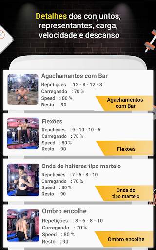 Pro Gym Workout (Ginásio Workouts & Fitness) screenshot 8