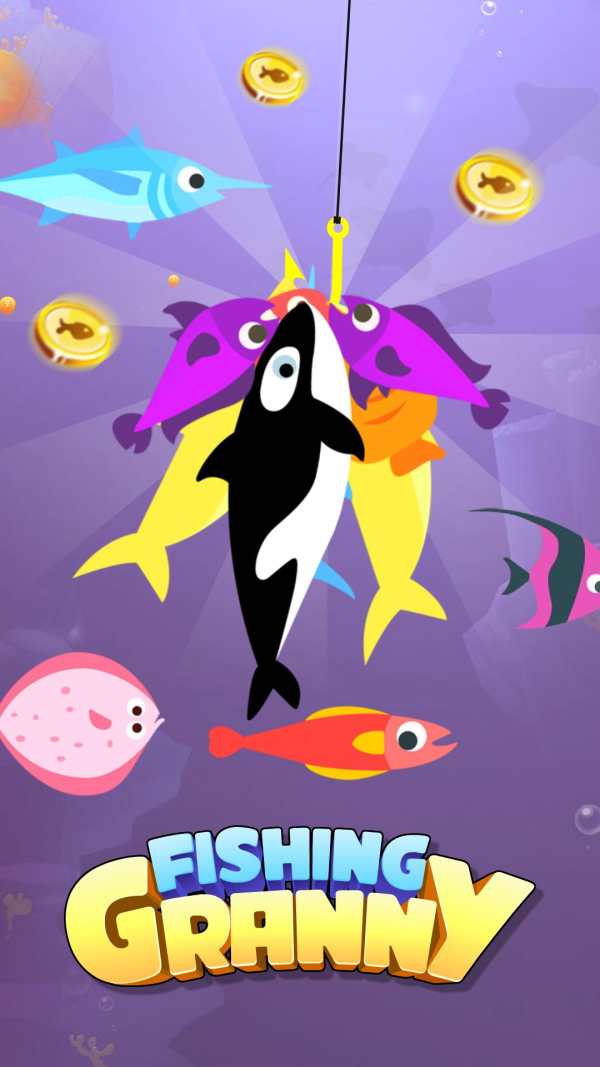 Fishing Granny - Funny,Amazing Fishing Game screenshot 4
