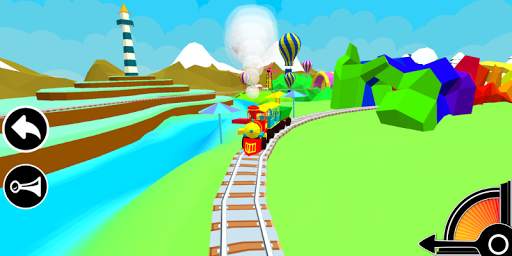 3D Train Engine Driving Game For Kids & Toddlers screenshot 7