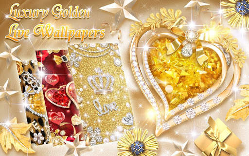 Luxury Golden Live Wallpaper screenshot 2