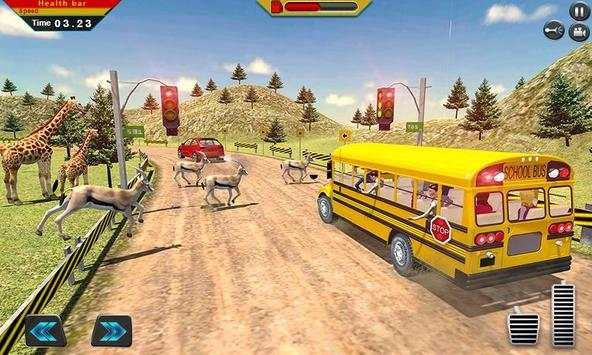 Off Road School Bus : Uphill Driving Simulator screenshot 2