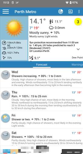 Au Weather screenshot 1