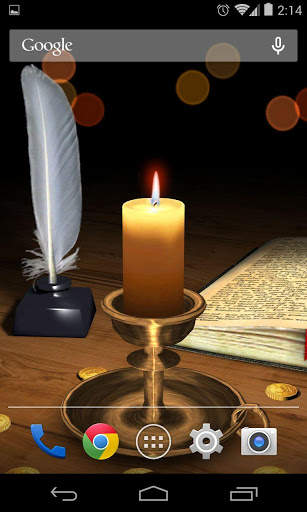 3D Melting Candle Live Wallpaper screenshot 1