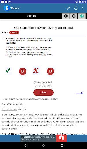 6.Sınıf Testleri Tüm Dersler 10 تصوير الشاشة