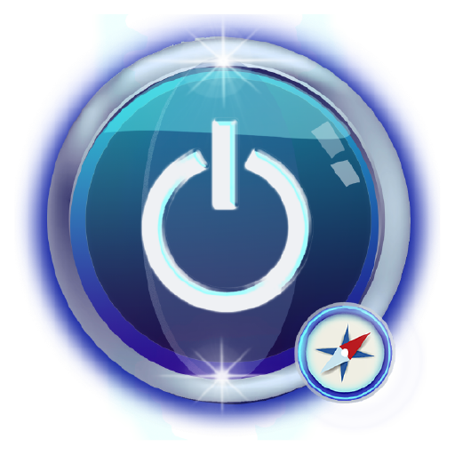 Extreme flashlight compass icon