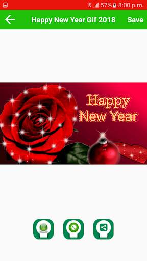Happy New Year Gif 2018 screenshot 3