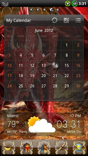 Dragon GO Launcher EX Theme screenshot 8