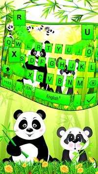 3D Cute Panda Gravity Keyboard Theme 🐼💖 1 تصوير الشاشة