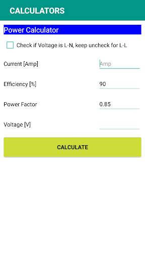 Electric Motor Tools screenshot 2