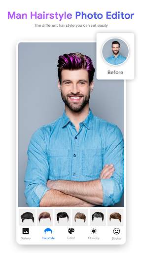 Man Hairstyle Photo Editor screenshot 5