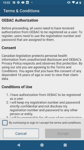 OEBAC Mobile screenshot 4