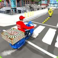 Pickme up Drive and Drop off Food Items Vehicle 3D logo