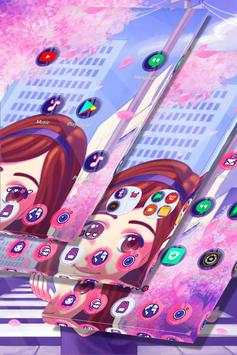 Anime Girl Launcher Theme screenshot 1