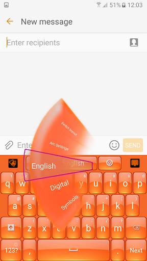 Orange Keyboard screenshot 3