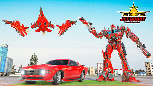 Air Jet Robot Transform War: Robot Car Games 2021 screenshot 1