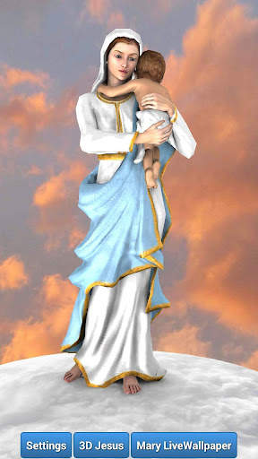 3D Mother Mary Live Wallpaper screenshot 5