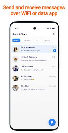 Blue SMS - Messenger screenshot 1