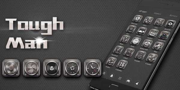 Tough Man Go Launcher Theme screenshot 5