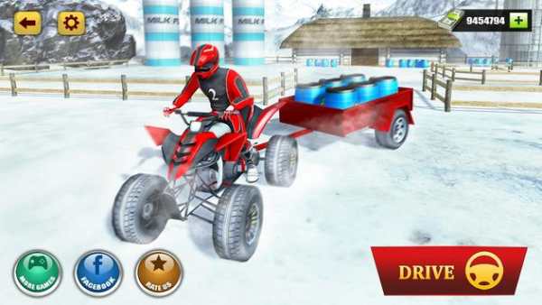 Consegna in quadriciclo fuoristrada: ATV Rider Sim screenshot 6