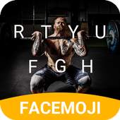 Muscle Lift Emoji Keyboard Theme for Messenger v1.0