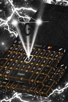 Black Leather Keyboard Theme screenshot 1