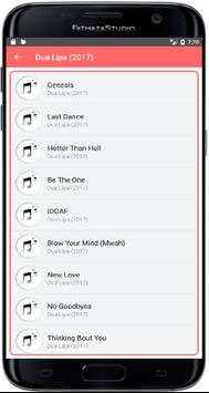 Dua Lipa all songs Lyrics - Full Offline screenshot 4