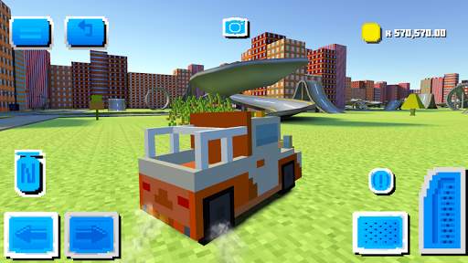 Blocky Car Driving screenshot 7