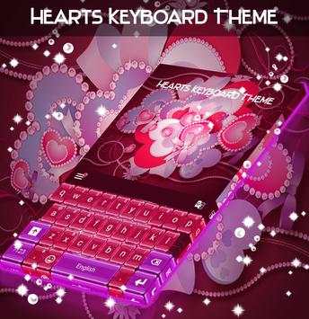 Hearts Keyboard Theme screenshot 1