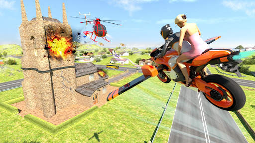 Flying bike Driving Simulator screenshot 1
