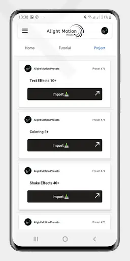 Alight Motion Presets screenshot 3