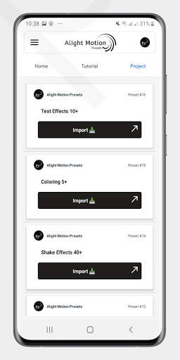 Alight Motion Presets screenshot 3
