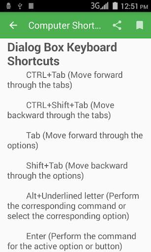 Computer Shortcut Keys screenshot 4