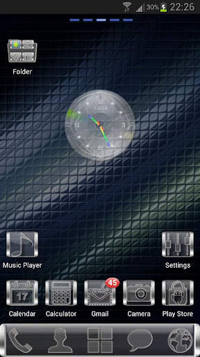 GLASS GO Launcher EX Theme screenshot 1