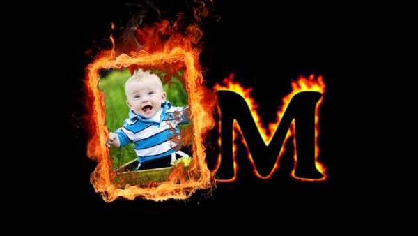 Fire Text Photo Frame screenshot 4
