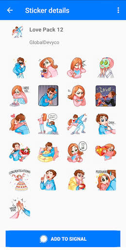 Love Story Stickers for Signal Messenger screenshot 4