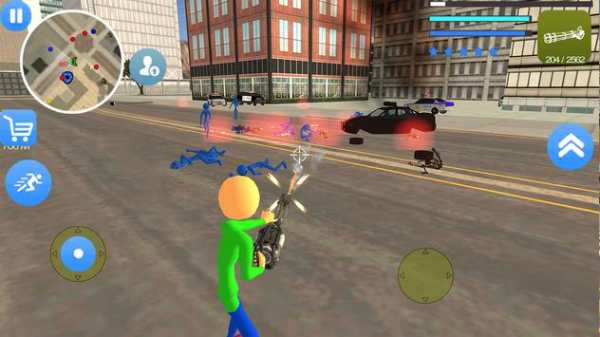 Buldy Stickman Rope Hero Vegas Gangster Survive screenshot 4