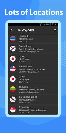 OneTap VPN - 2021(Free Virtual Private Network) screenshot 4