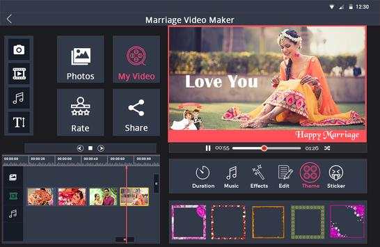 Marriage photo video Maker screenshot 5