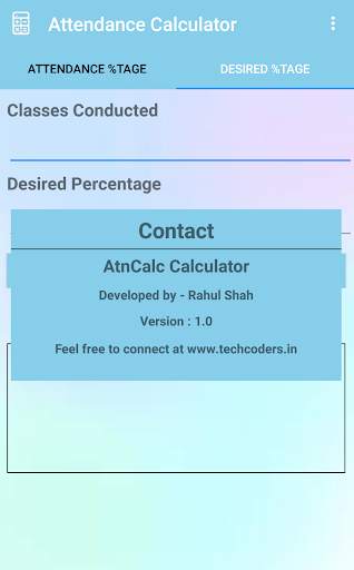 AtnCalc - Attendance Calculator скриншот 5