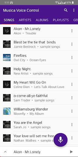 Musica Voice Control Player screenshot 1