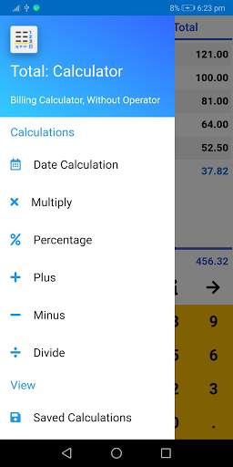 Total: Without Symbol, Billing and Date Calculator screenshot 2