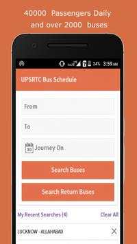 UPSRTC Bus Schedule screenshot 1