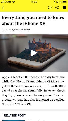Zapes - React Native mobile app for Wordpress screenshot 8