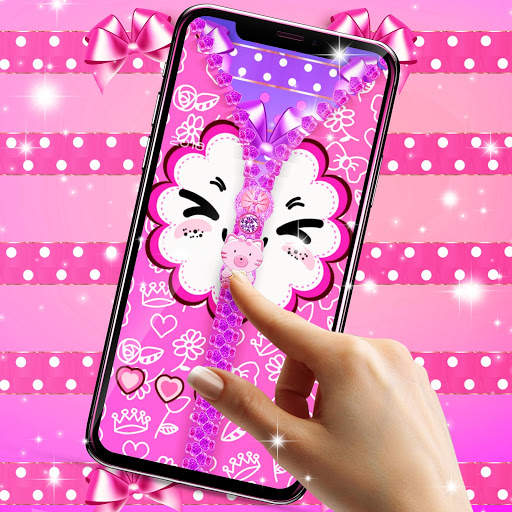 Girly lock screen zipper screenshot 6