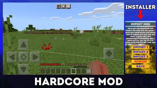 Hardcore Mod for Minecraft PE screenshot 1