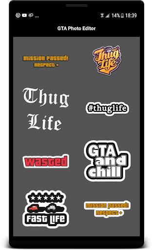 Wasted Photo Editor: Gangster Sticker 2 تصوير الشاشة