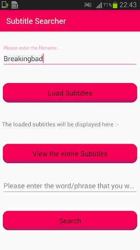Subtitle Searcher screenshot 1